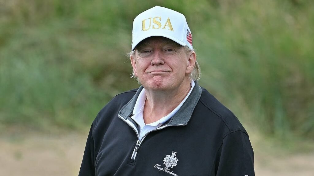 Trump makes another outlandish claim about his golf ability... and takes fresh shot at Joe Biden's game