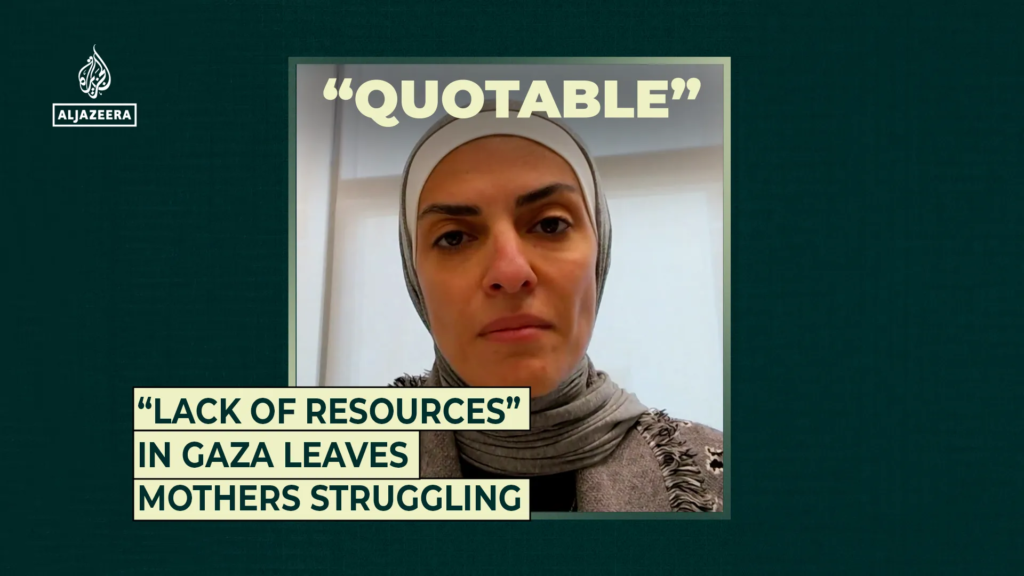 “Lack of resources” in Gaza leaves mothers struggling