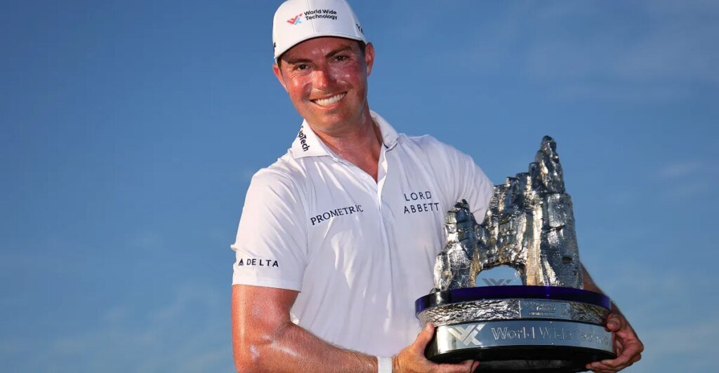 Ben Griffin received his first ‘trophy’ of season after World Wide Technology Championship win Ben Griffin received his first ‘trophy’ of season after World Wide Technology Championship win