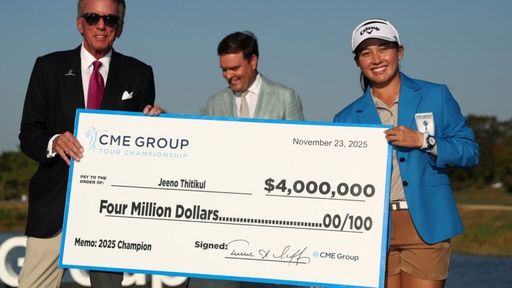 CME Group Tour Championship 2025 prize money: Jeeno Thitikul sets new LPGA record