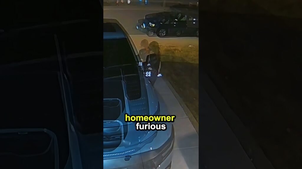 The doorbell camera captured the moment!