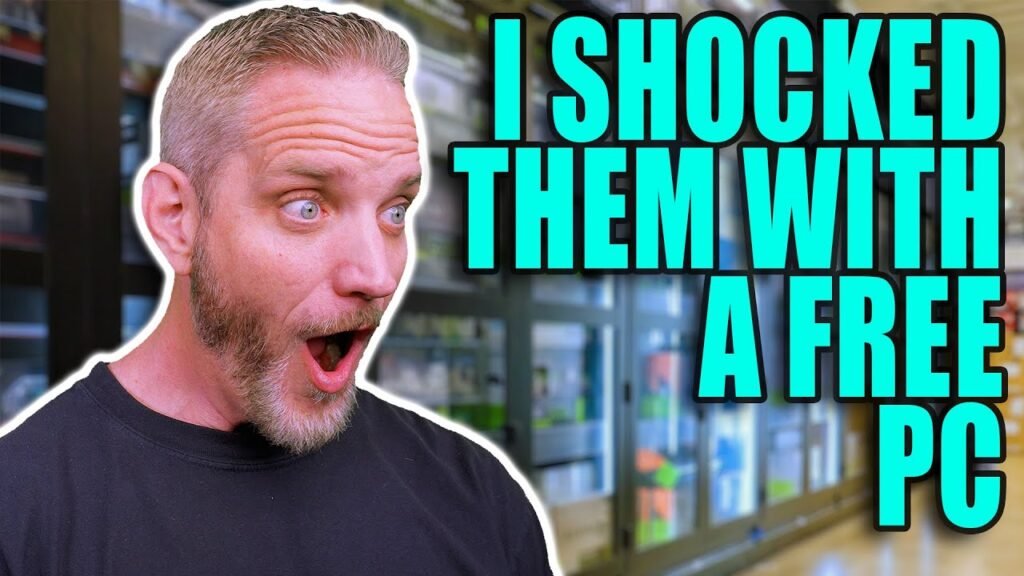 We tricked them into helping us give them a FREE pc!