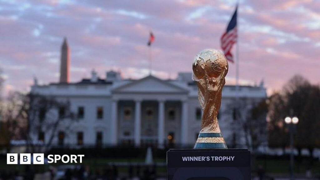 The World Cup draw is here – this is how it will work The Fifa World Cup trophy outside the White House ahead of the draw