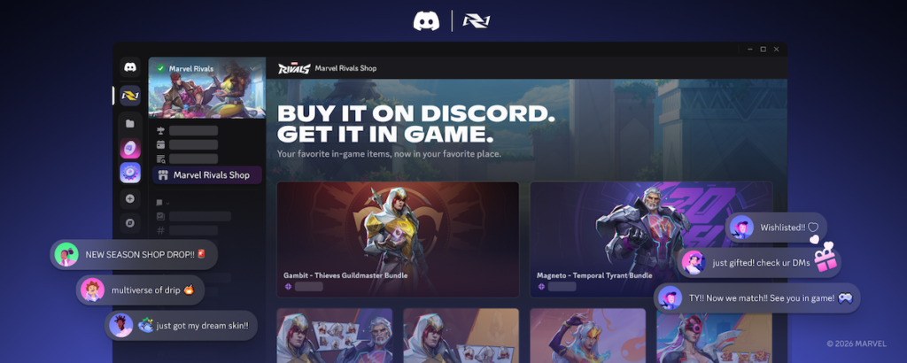Discord users can now buy in-game items without leaving the platform