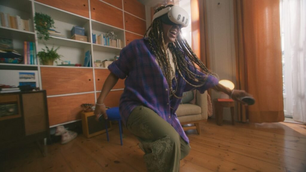 Woman wearing Oculus Quest 3