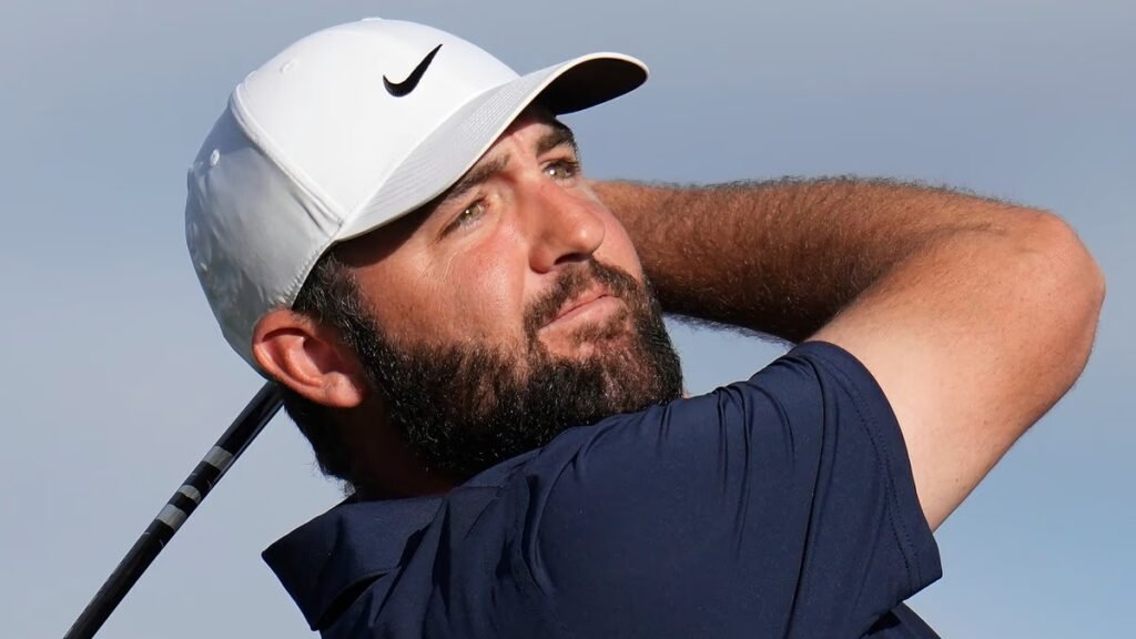 Social media goes into meltdown as fans spot iconic movie character following Scottie Scheffler at PGA event