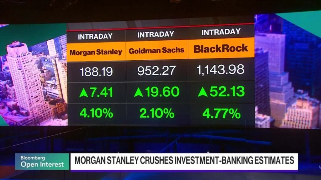 Goldman Sachs, Morgan Stanley Bring Big US Bank Earnings to a Close