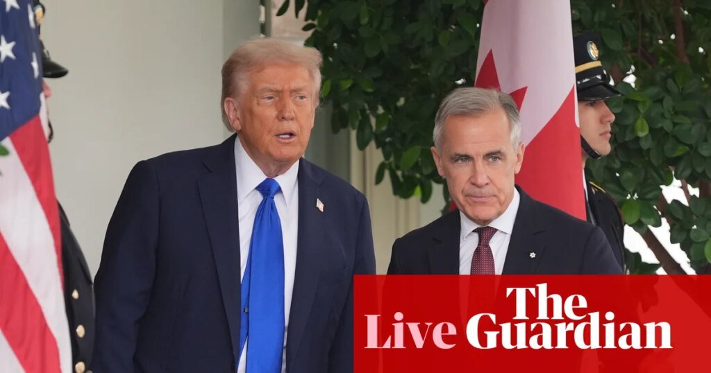Trump to Canada’s Mark Carney: you are uninvited to my ‘board of peace’ – US politics live