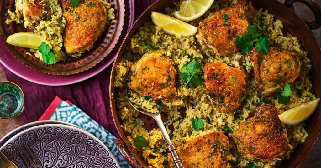 One-pot chicken biryani