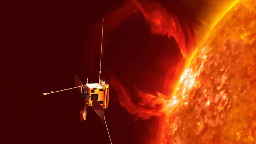 Spacecraft capture the Sun building a massive superstorm