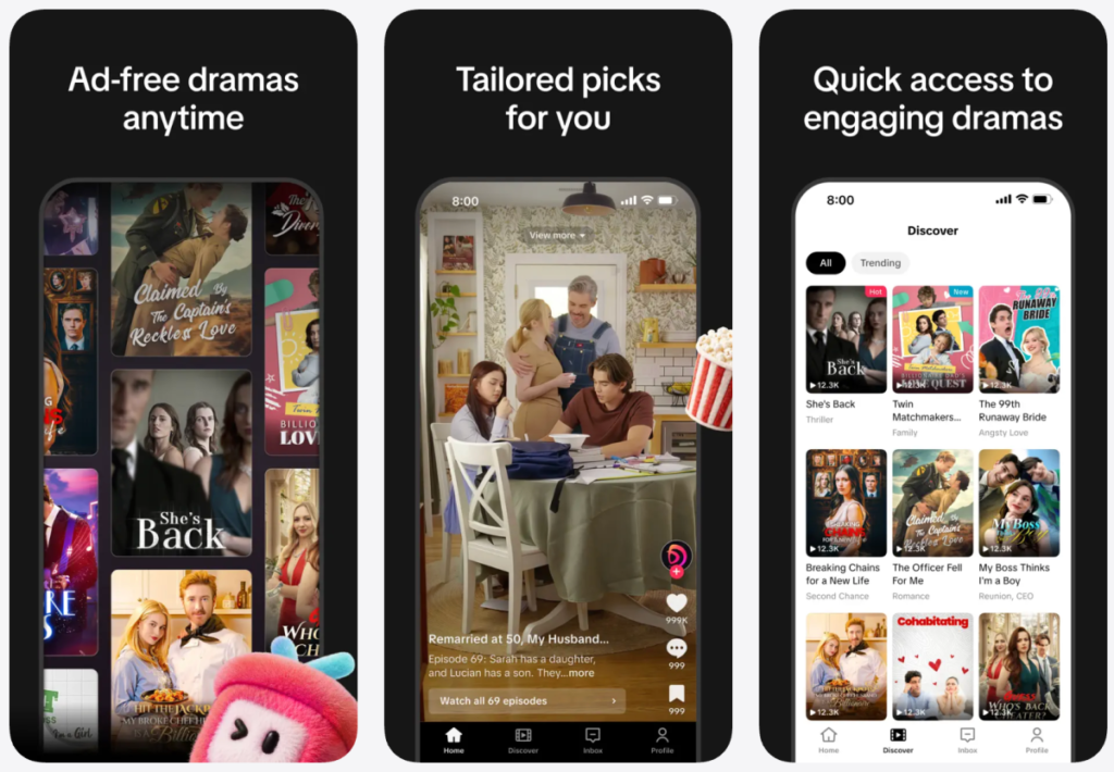 TikTok quietly launches a microdrama app called 'PineDrama'